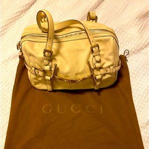 Gucci 85th Anniversary Leather Horsebit Tote Boston Shoulder Bag